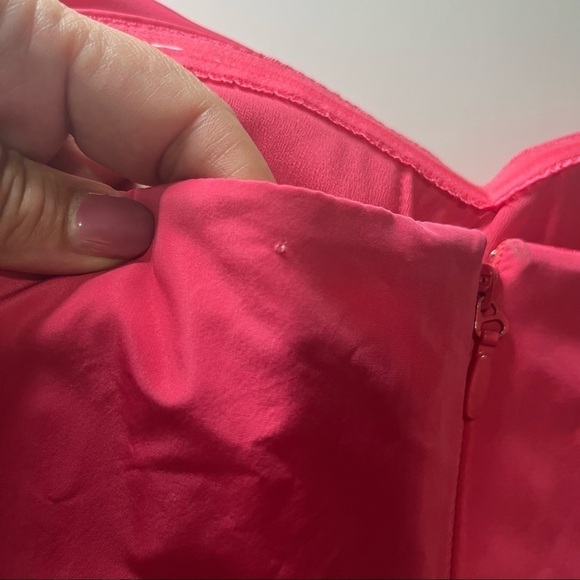 𝅺bcbg Pink Strapless Dress Size 0 - Picture 11 of 13